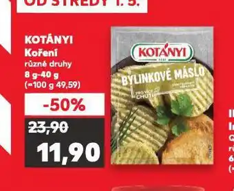 Kaufland Kotányi koření nabídka