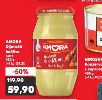 Kaufland Amora dijonská hořčice ostrá nabídka