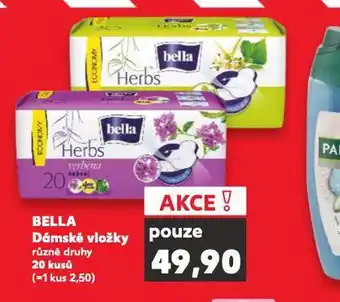 Kaufland Bella dámské vložky nabídka