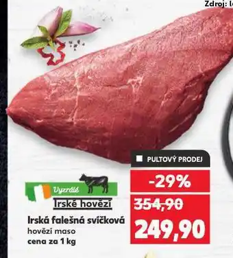 Kaufland Irská falešná svíčková nabídka