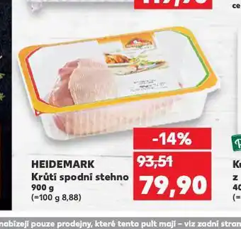 Kaufland Krůtí spodní stehno nabídka