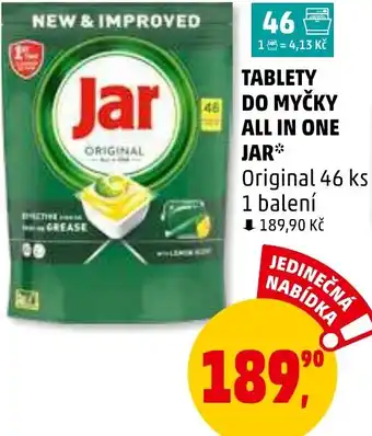 Penny Market TABLETY DO MYČKY ALL IN ONE JAR nabídka