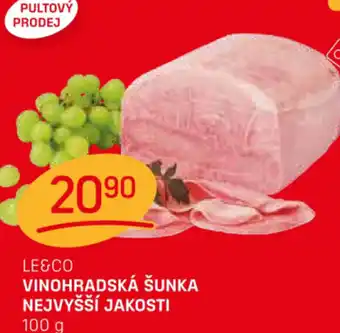 Flop LE&CO VINOHRADSKÁ ŠUNKA NEJVYŠŠÍ JAKOSTI nabídka
