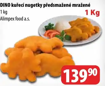 DINO kuřecí nugetky předsmažené mražené
