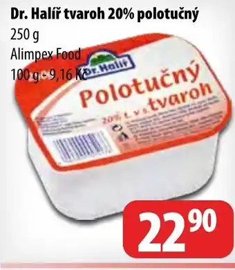 Partner Maloobchodní síť Dr. Halíř tvaroh 20% polotučný nabídka