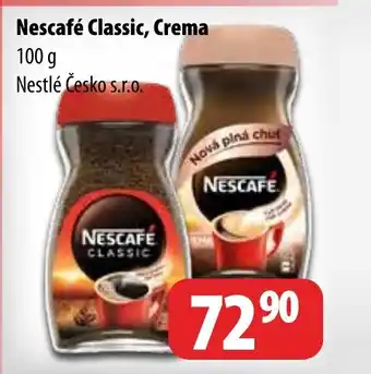 Partner Maloobchodní síť Nescafé Classic, Crema nabídka