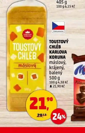 Penny Market Toustový chléb karlova koruna nabídka