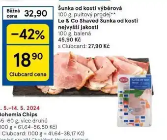 Tesco Šunka od kosti nabídka