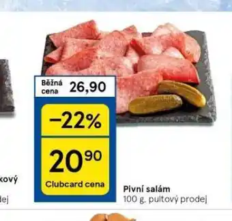 Tesco Pivní salám nabídka