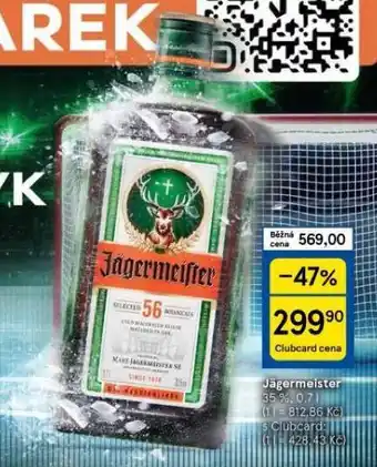 Tesco Jagermeister nabídka