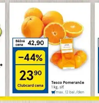 Tesco Pomeranče nabídka