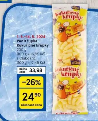 Tesco Pan křupka kukuřičné křupky nabídka