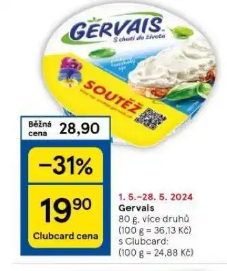 Tesco Gervais nabídka