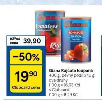 Tesco Giana rajčata loupaná nabídka