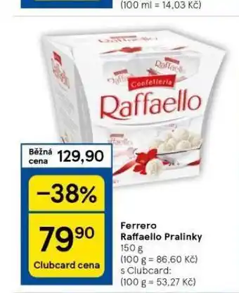 Tesco Ferrero raffaello pralinky nabídka