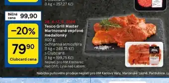 Tesco Marinované vepřové medailonky nabídka