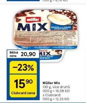 Tesco Muller mix nabídka