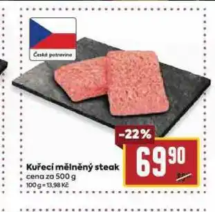 Billa Kuřecí mělněný steak nabídka