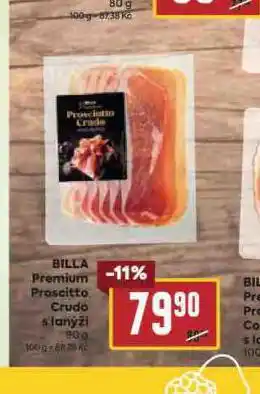 Billa Prosciutto cotto s lanýži nabídka