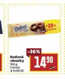 Billa Rodinné věnečky nabídka
