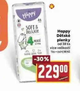 Billa Háppy dětské pleny nabídka