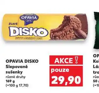 Kaufland Opavia disko slepované sušenky nabídka