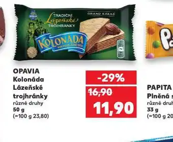 Kaufland Opavia kolonáda lázeňské trojhránky nabídka