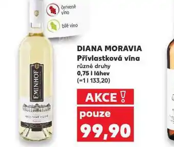 Kaufland Diana moravia přívlastková vína nabídka