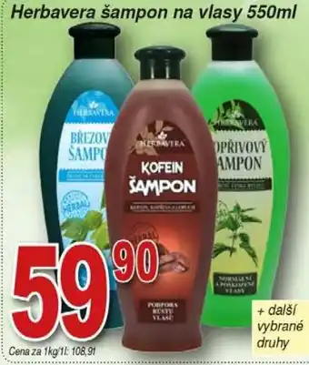 Hruška Herbavera šampon na vlasy 550ml nabídka