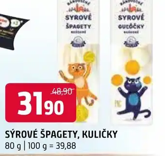 Terno SÝROVÉ ŠPAGETY, KULIČKY nabídka