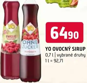 Terno YO OVOCNÝ SIRUP 0.7L nabídka