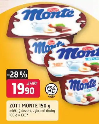 Trefa ZOTT MONTE 150 g nabídka