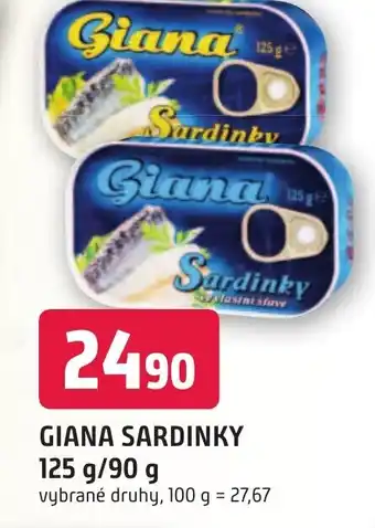 Trefa GIANA SARDINKY 125 g/ 90 g nabídka