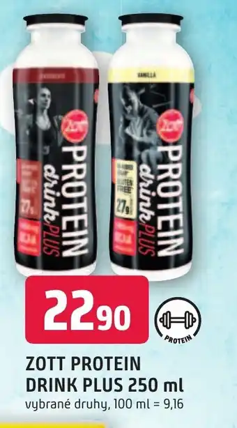 Trefa ZOTT PROTEIN DRINK PLUS 250 ml nabídka