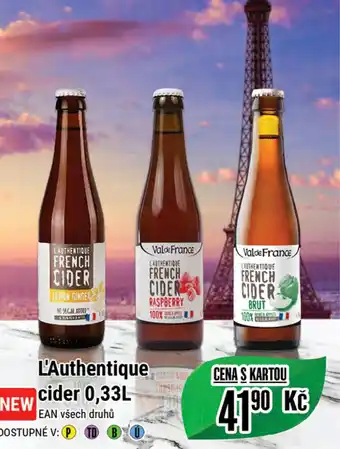 Tamda Foods L'Authentique cider 0,33L nabídka