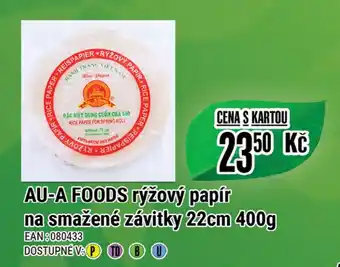 Tamda Foods AU-A FOODS rýžový papír na smažené závitky 22cm 400g nabídka