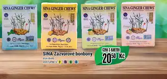 Tamda Foods SINA Zázvorové bonbony nabídka