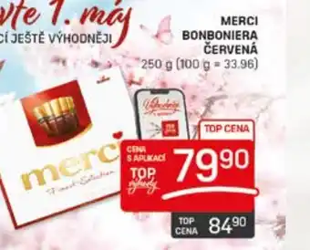 MERCI BONBONIERA ČERVENÁ