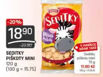 SEDITKY PIŠKOTY MINI