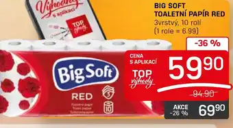 Flop BIG SOFT TOALETNÍ PAPÍR RED nabídka