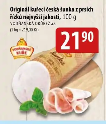 Bala Originál kuřecí česká šunka z prsích řízků nejvyšší jakosti, 100 g nabídka