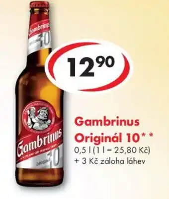 CBA Gambrinus Originál 10 nabídka