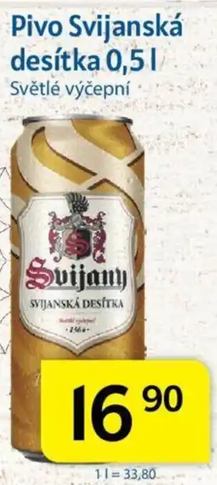 Kubík potraviny Pivo Svijanská desítka 0,5L nabídka