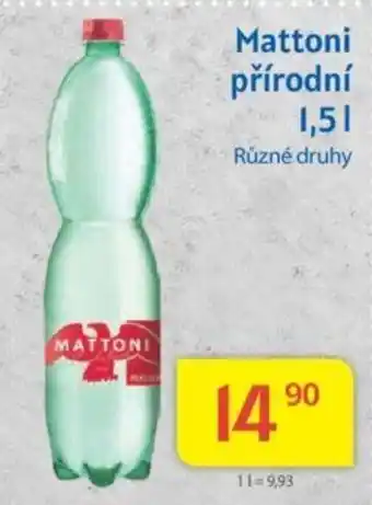 Kubík potraviny Mattoni přírodní 1,5L nabídka