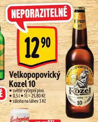 Albert Pivo velkopopovický kozel nabídka