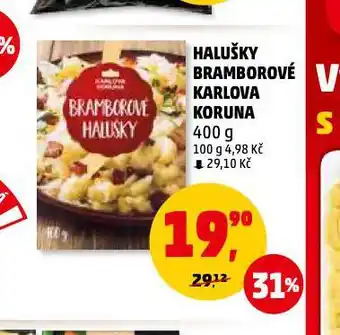 Penny Market Halušky bramborové karlova koruna nabídka