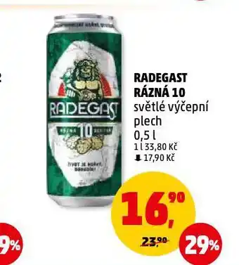 Penny Market Pivo radegast rázná 10 nabídka