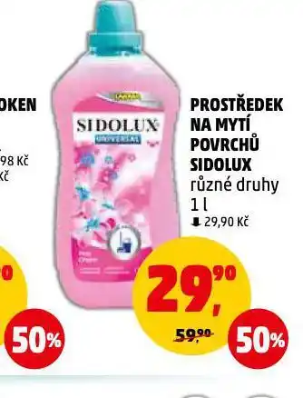 Penny Market Sidolux prostředek na mytí povrchů nabídka