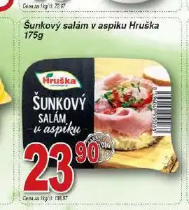 Hruška Šunkový salám v aspiku nabídka