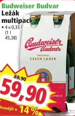 Norma Budweiser Budvar Ležák multipack nabídka